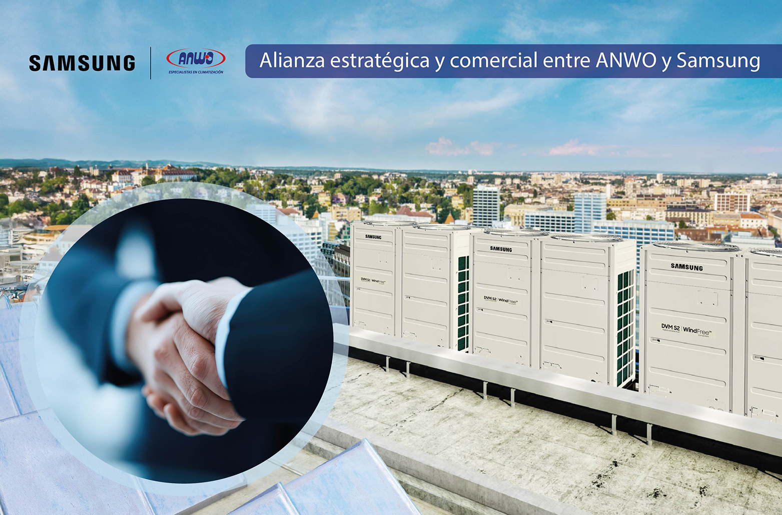 ANWO firma alianza comercial con Samsung que transformará la industria de la climatización en Chile